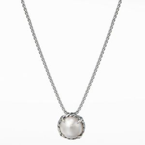 Chatelaine Pendant Necklace with Pearl